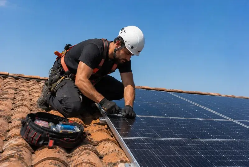 Maintenance et monitoring de panneaux solaires à Tain-l'Hermitage